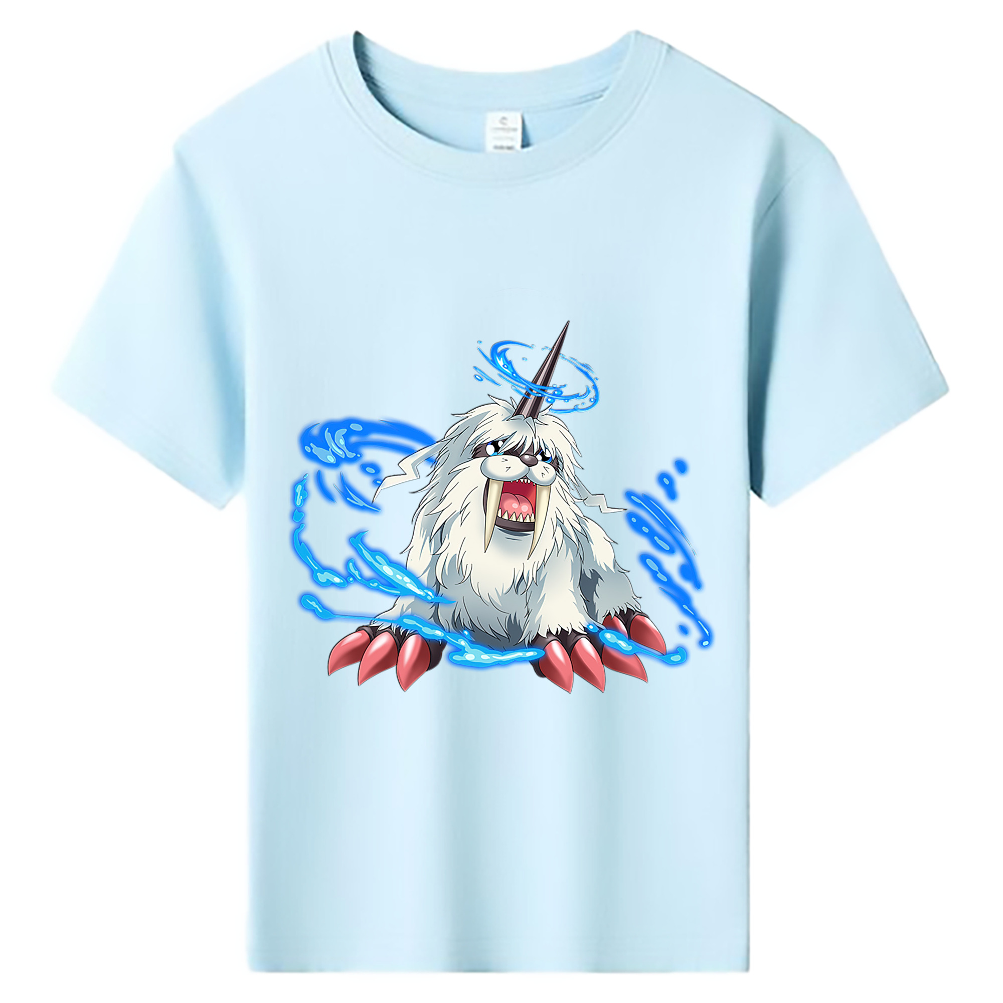 （画像用） Digimon デジタルモンスター/デジモン 綿100％キッズTシャツ（フロントプリント）